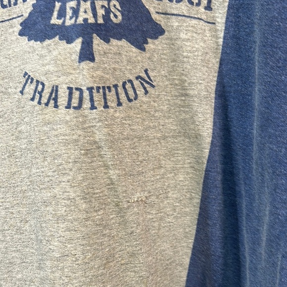 ULTRA RARE VTG Toronto Maple Leafs Circa 1931 Classic Blue and Gray Sweater - Picture 6 of 13
